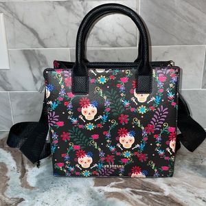 BNWT Like Dreams Sugar Skull CROSSBODY BAG Seatbelt Strap Day of Dead Muertos